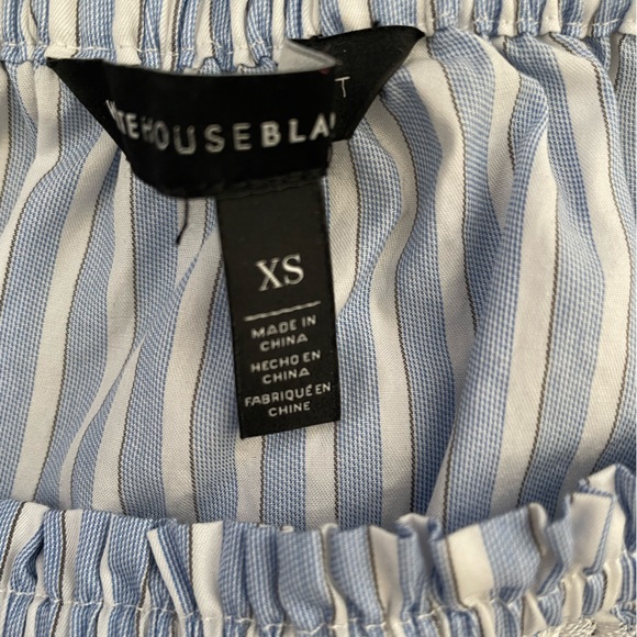 WHBM off the shoulder blouse with embroidered detail Size XS - Picture 7 of 9